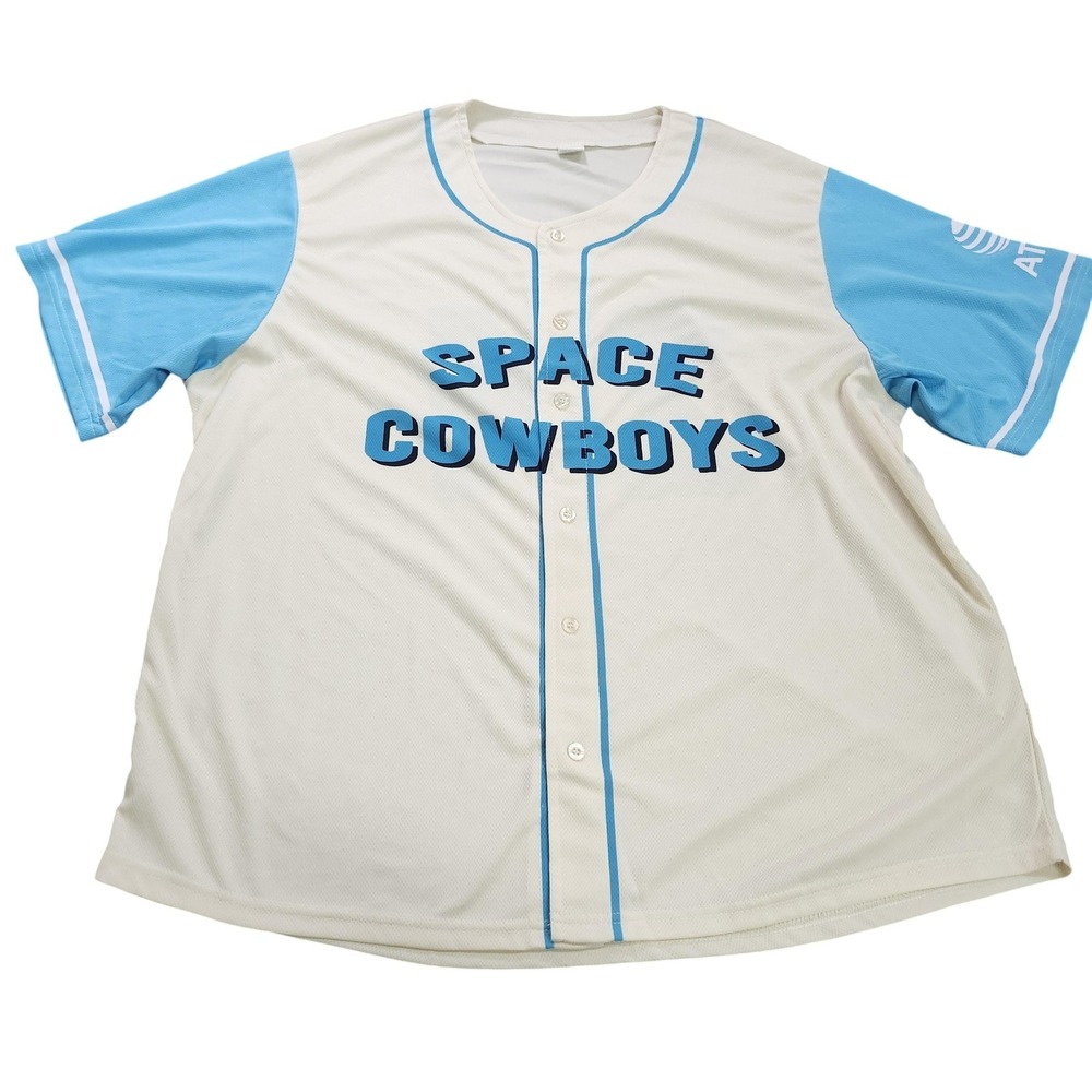 Sugar Land Space Cowboys Jersey Mens XL White MiLB Baseball Success Brands 24